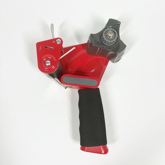 Packing Tape Dispenser in Red and Black With One Roll of Tape - Picture 2 of 6